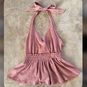 Fitted to Flowy Halter Tank Top